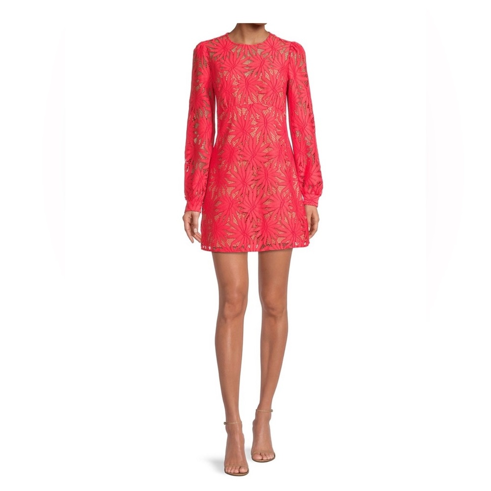 MICHAEL Michael Kors Palmbeach Minidress in Sangria size 14